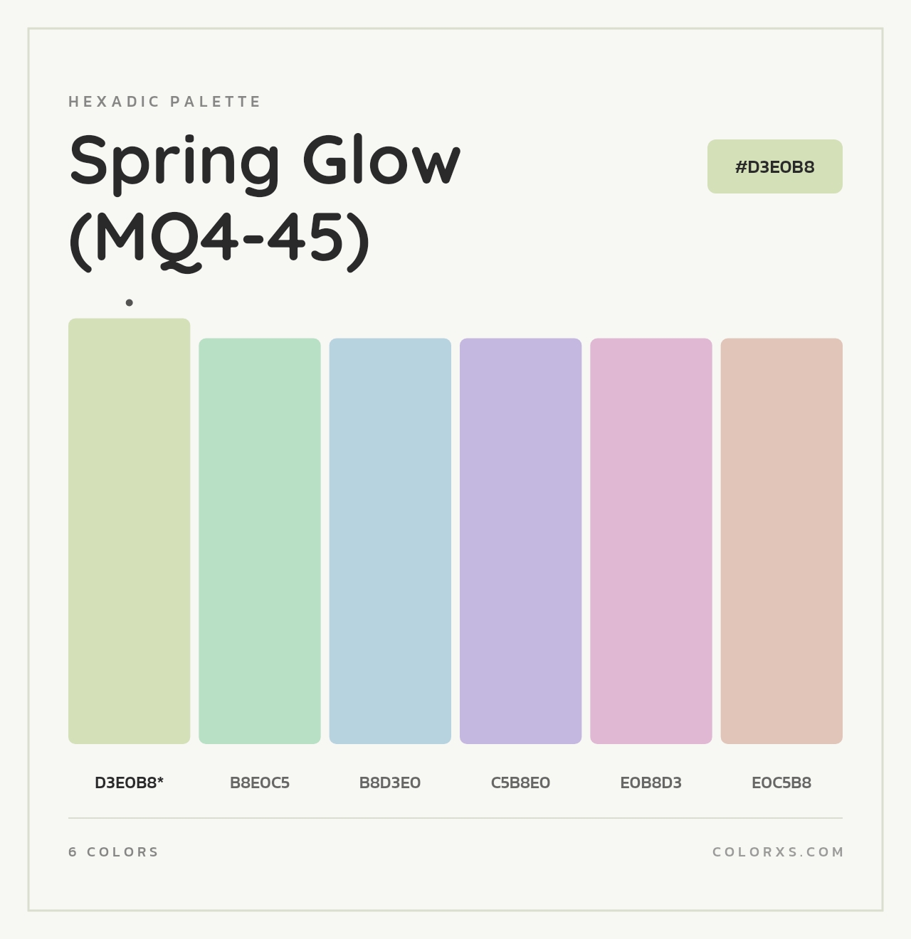 Spring Glow (MQ4-45) - Hexadic Color Palette