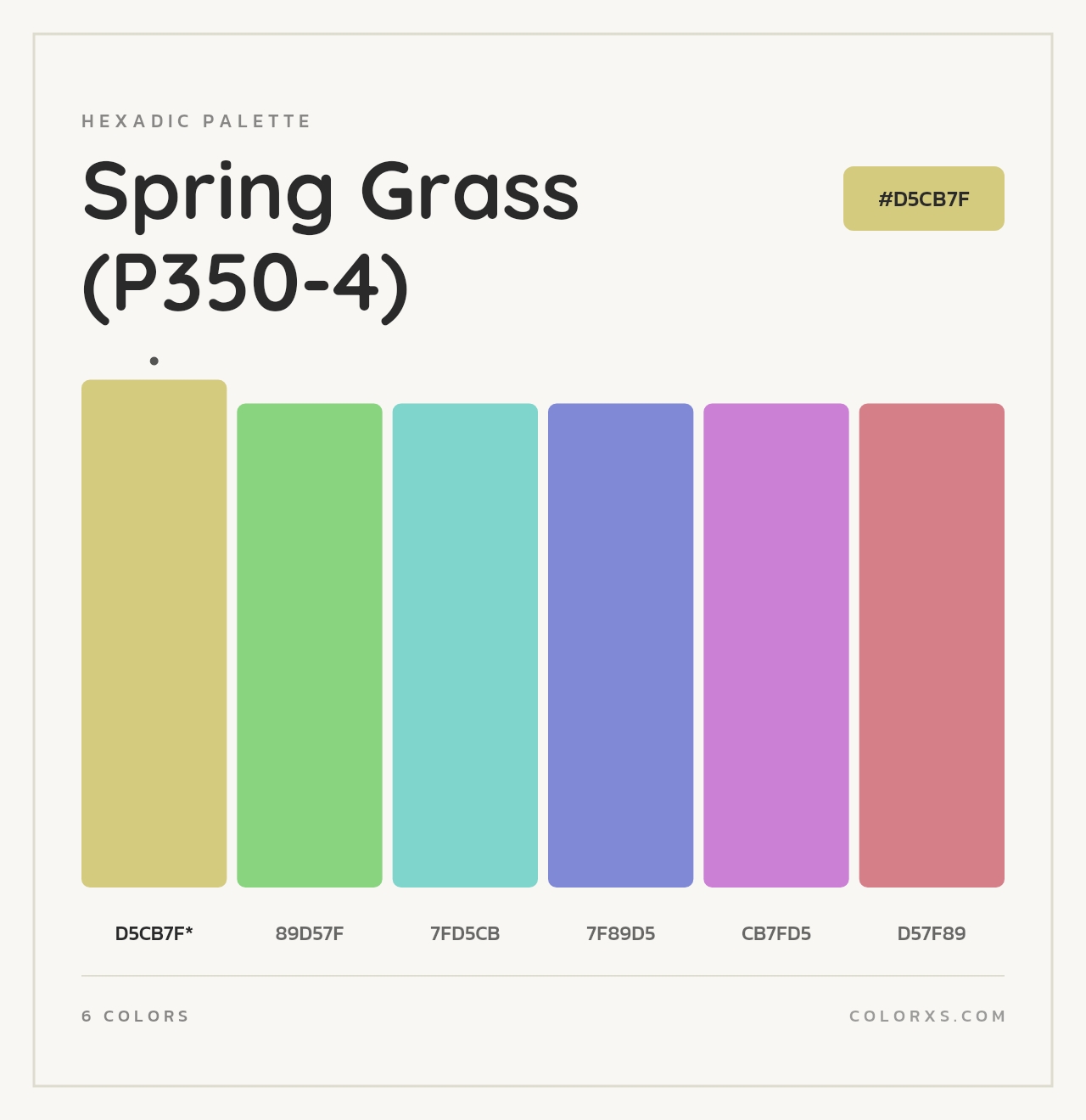 Spring Grass (P350-4) - Hexadic Color Palette