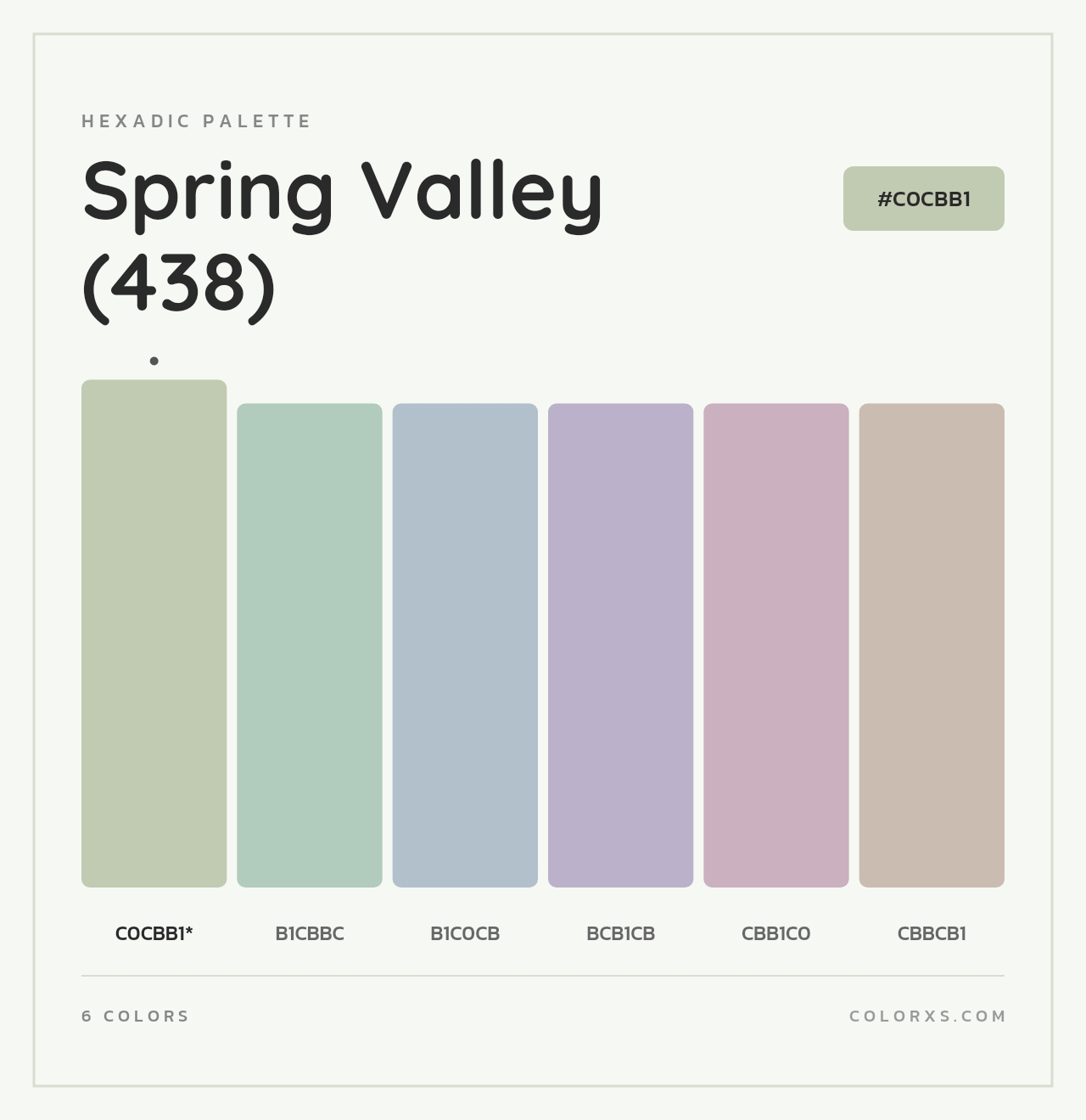 Spring Valley (438) - Hexadic Color Palette