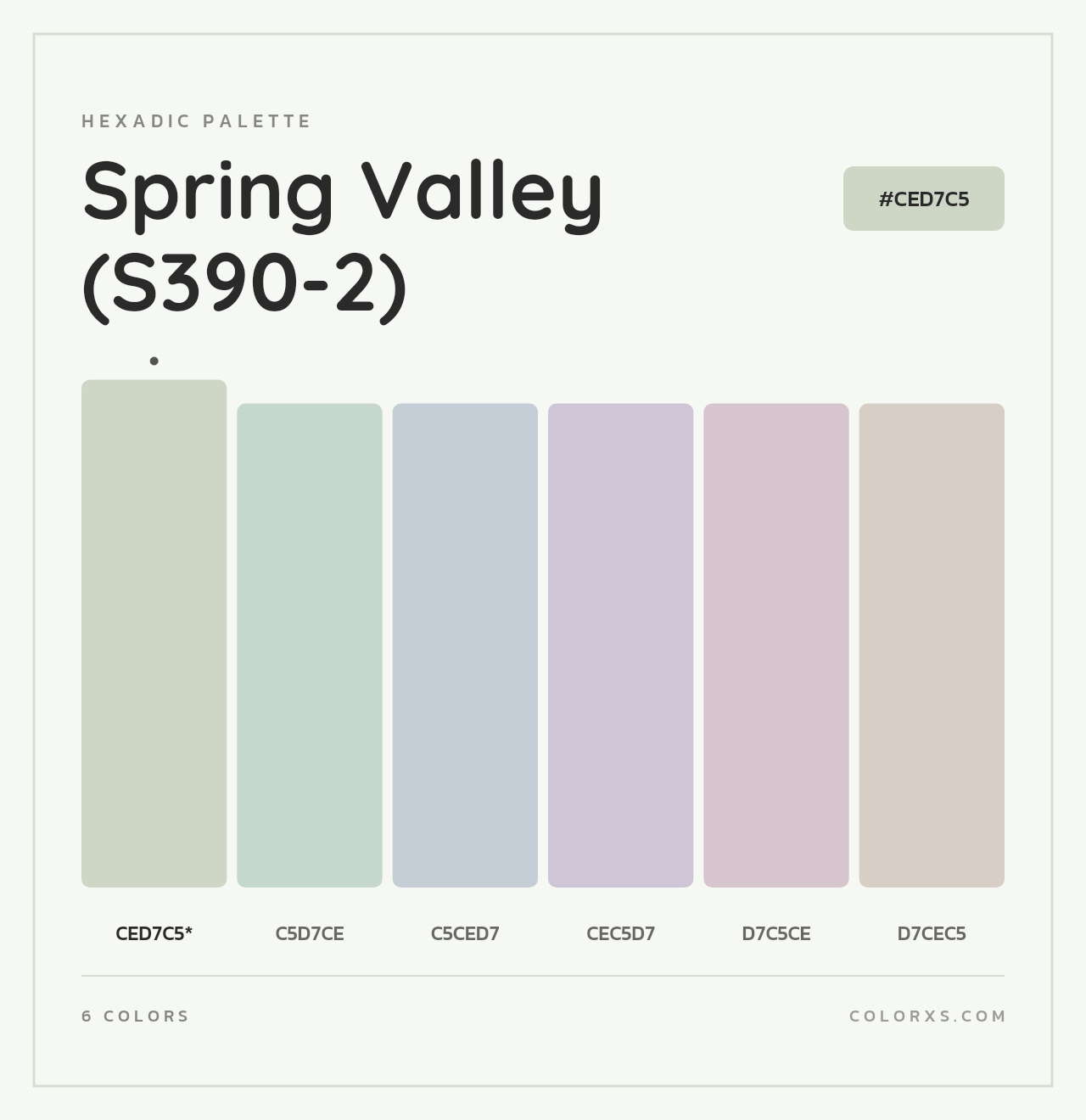 Spring Valley (S390-2) - Hexadic Color Palette