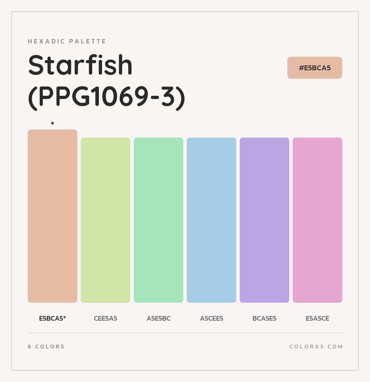 Starfish (PPG1069-3) - Hexadic Color Palette