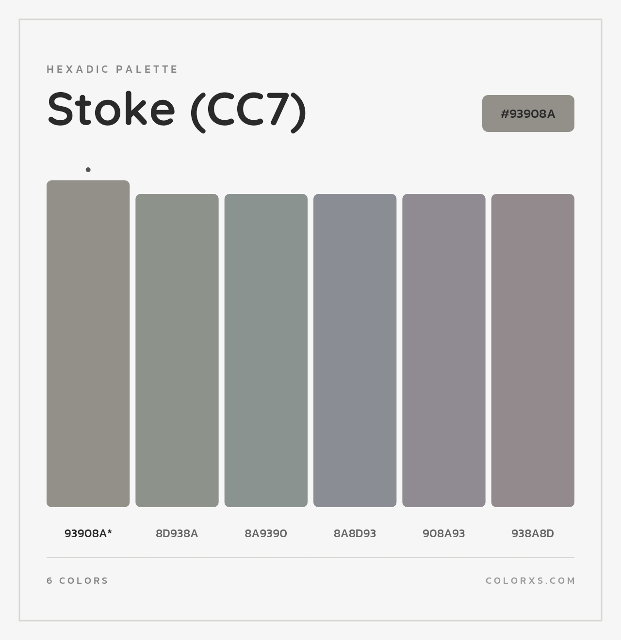 Stoke (CC7) - Hexadic Color Palette