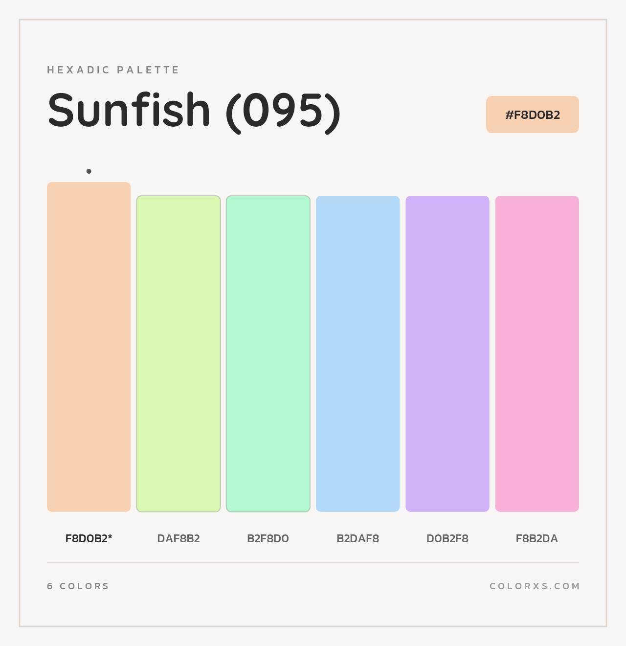 Sunfish (095) - Hexadic Color Palette