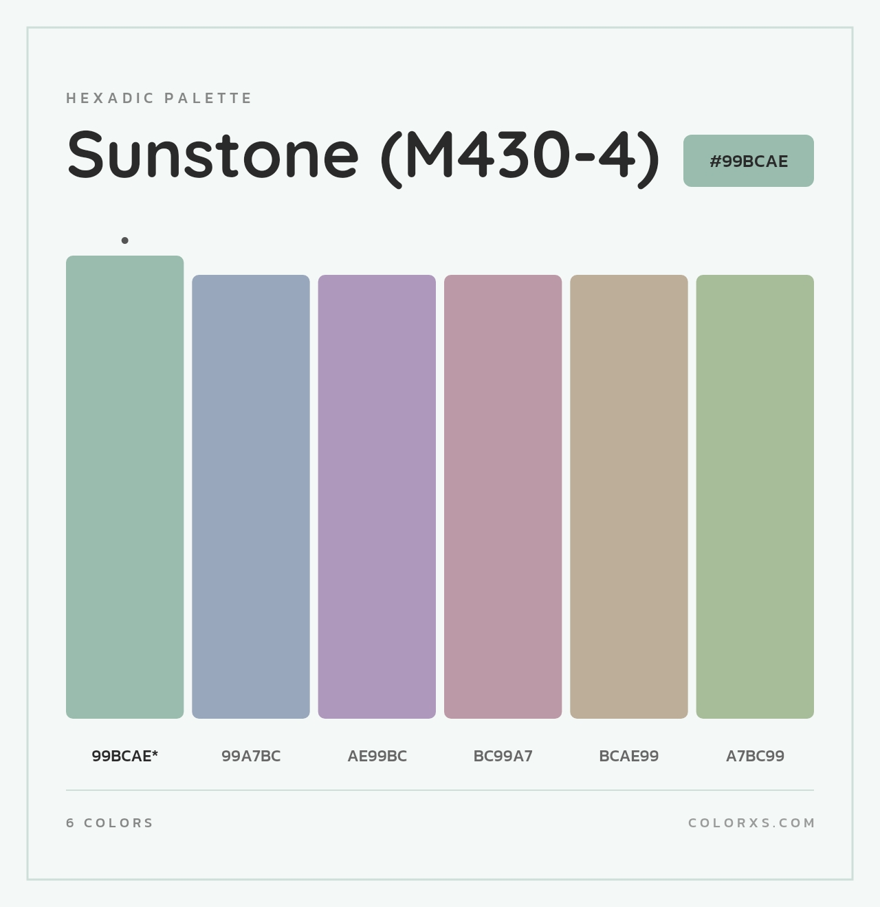 Sunstone (M430-4) - Hexadic Color Palette