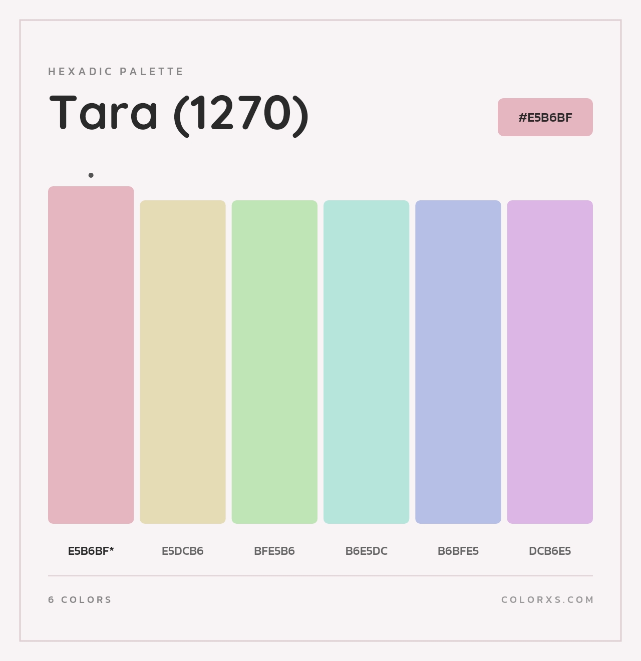 Tara (1270) - Hexadic Color Palette