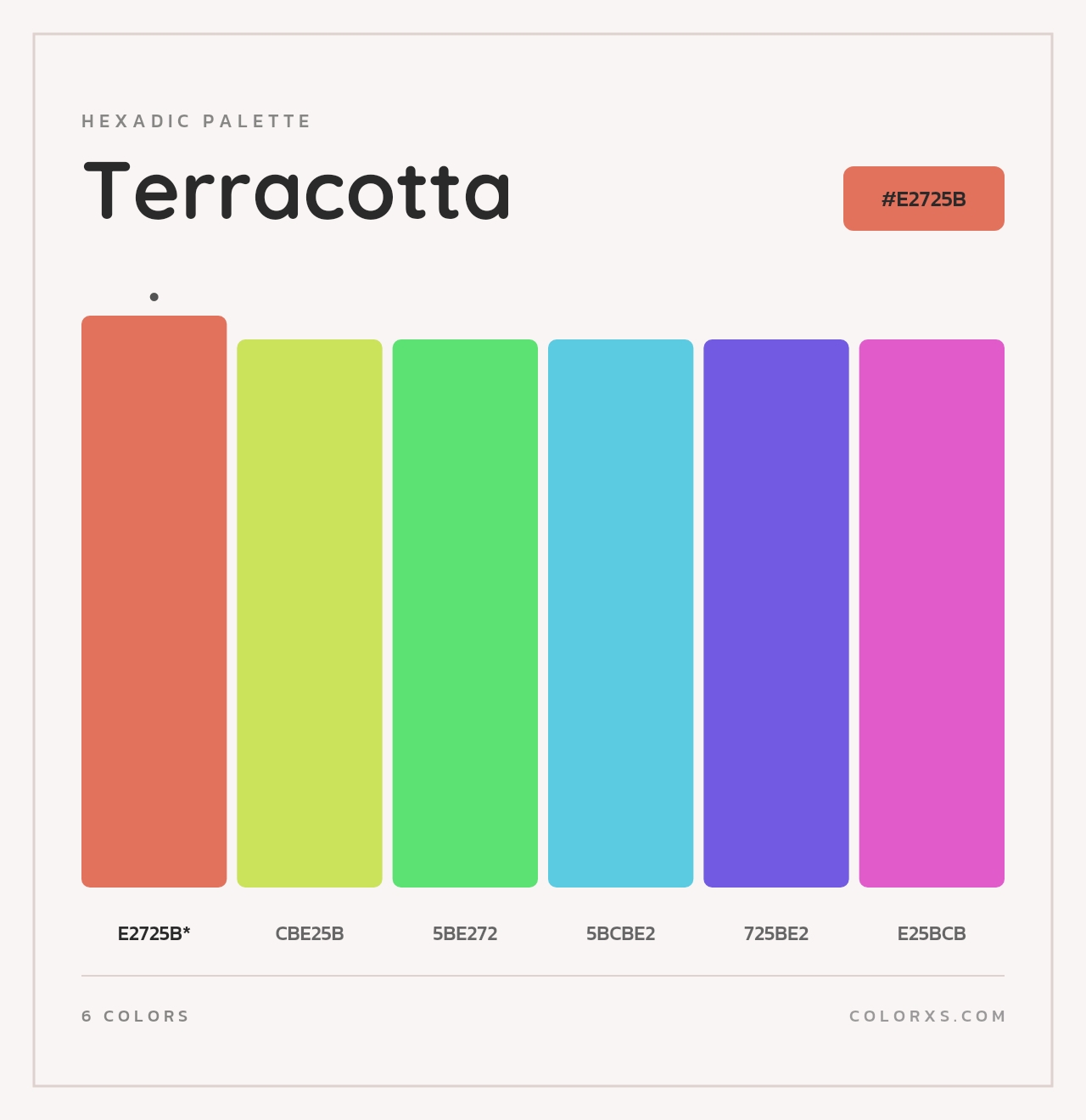 Terracotta - Hexadic Color Palette