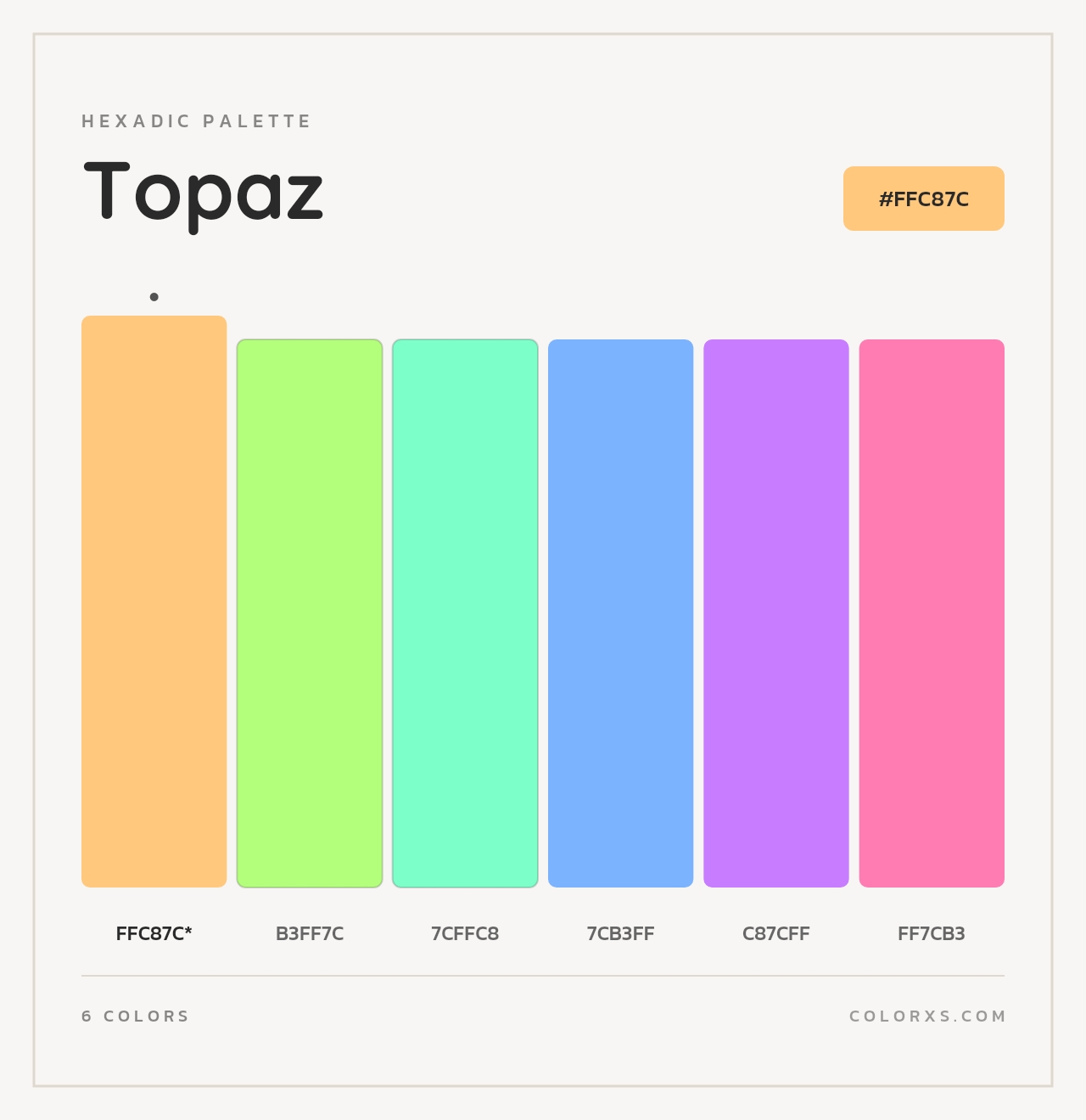 Topaz - Hexadic Color Palette