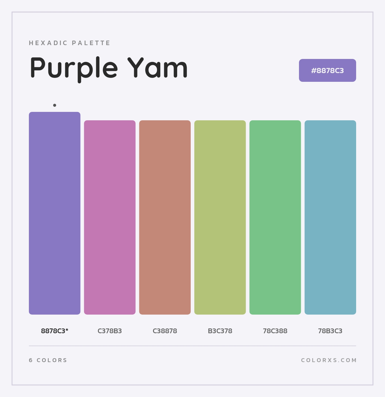 Purple Yam - Hexadic Color Palette