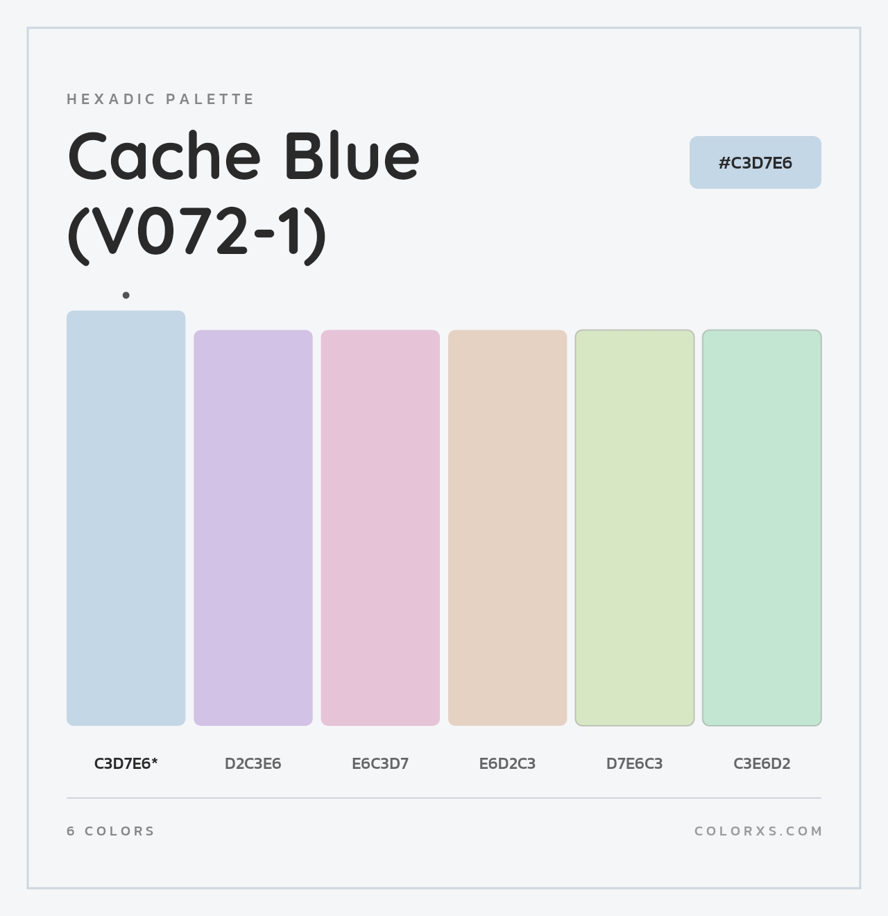 Cache Blue (V072-1) - Hexadic Color Palette