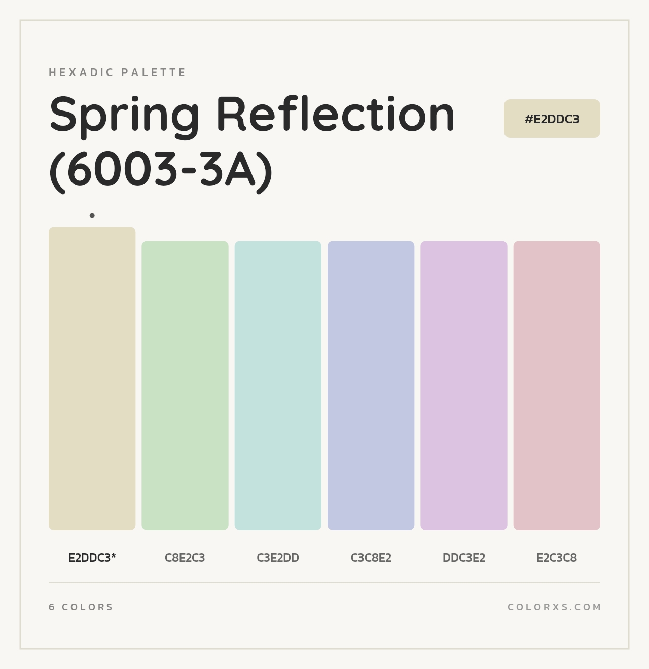 Spring Reflection (6003-3A) - Hexadic Color Palette