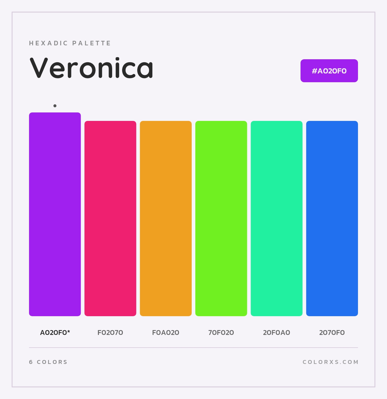 Veronica - Hexadic Color Palette