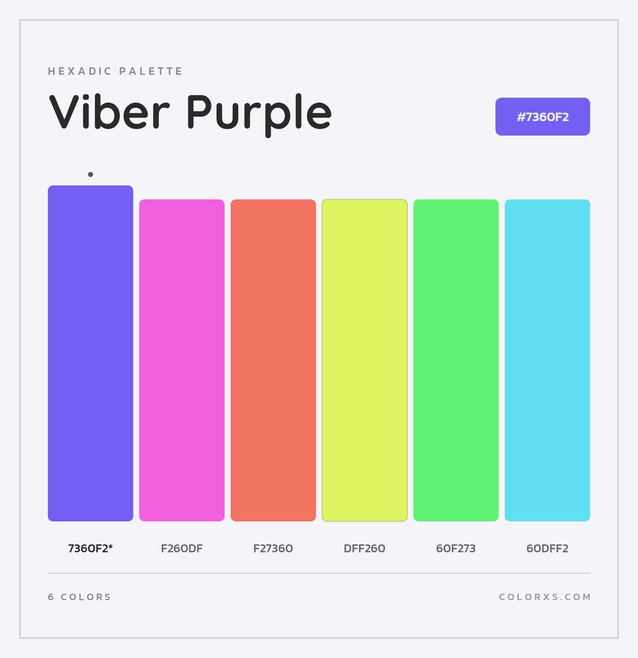 Viber Purple - Hexadic Color Palette