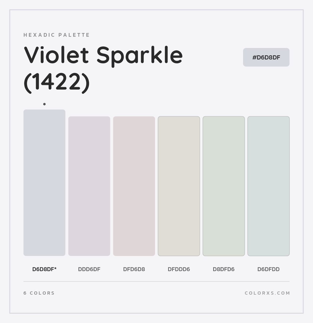Violet Sparkle (1422) - Hexadic Color Palette