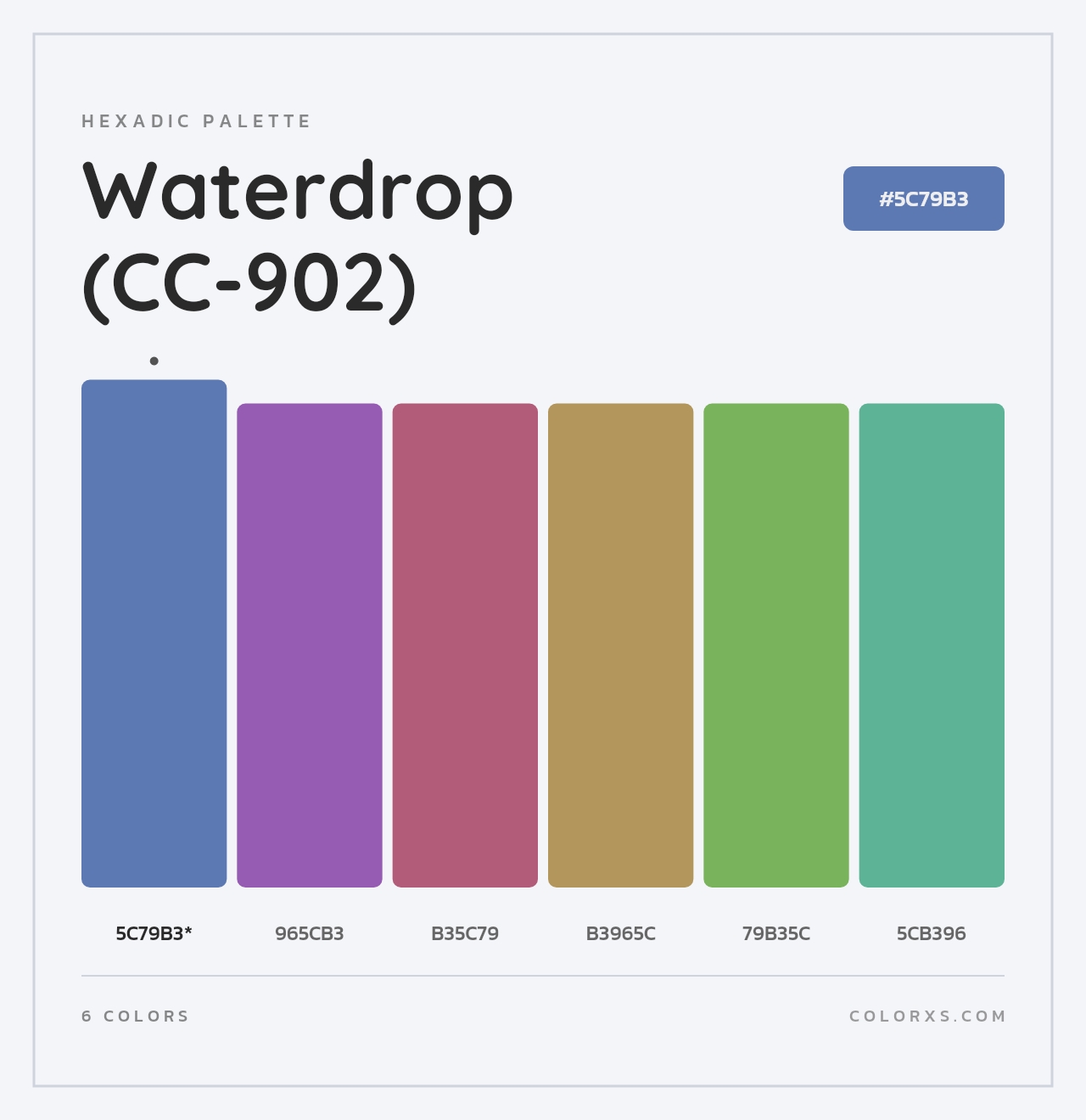 Waterdrop (CC-902) - Hexadic Color Palette