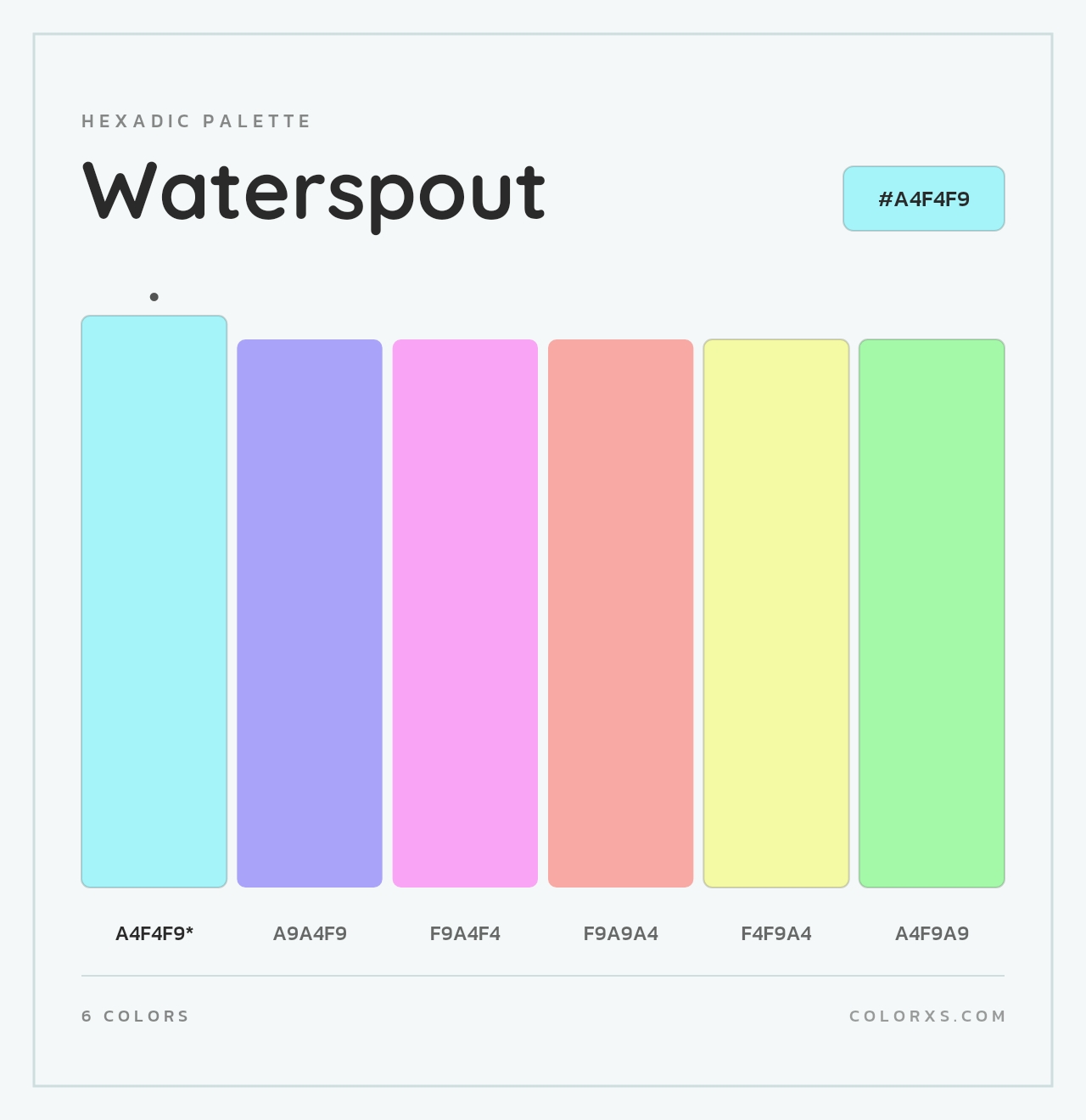 Waterspout - Hexadic Color Palette