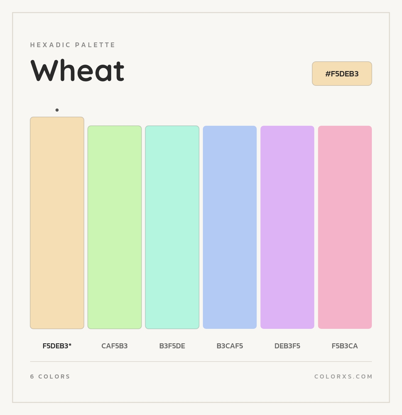 Wheat - Hexadic Color Palette