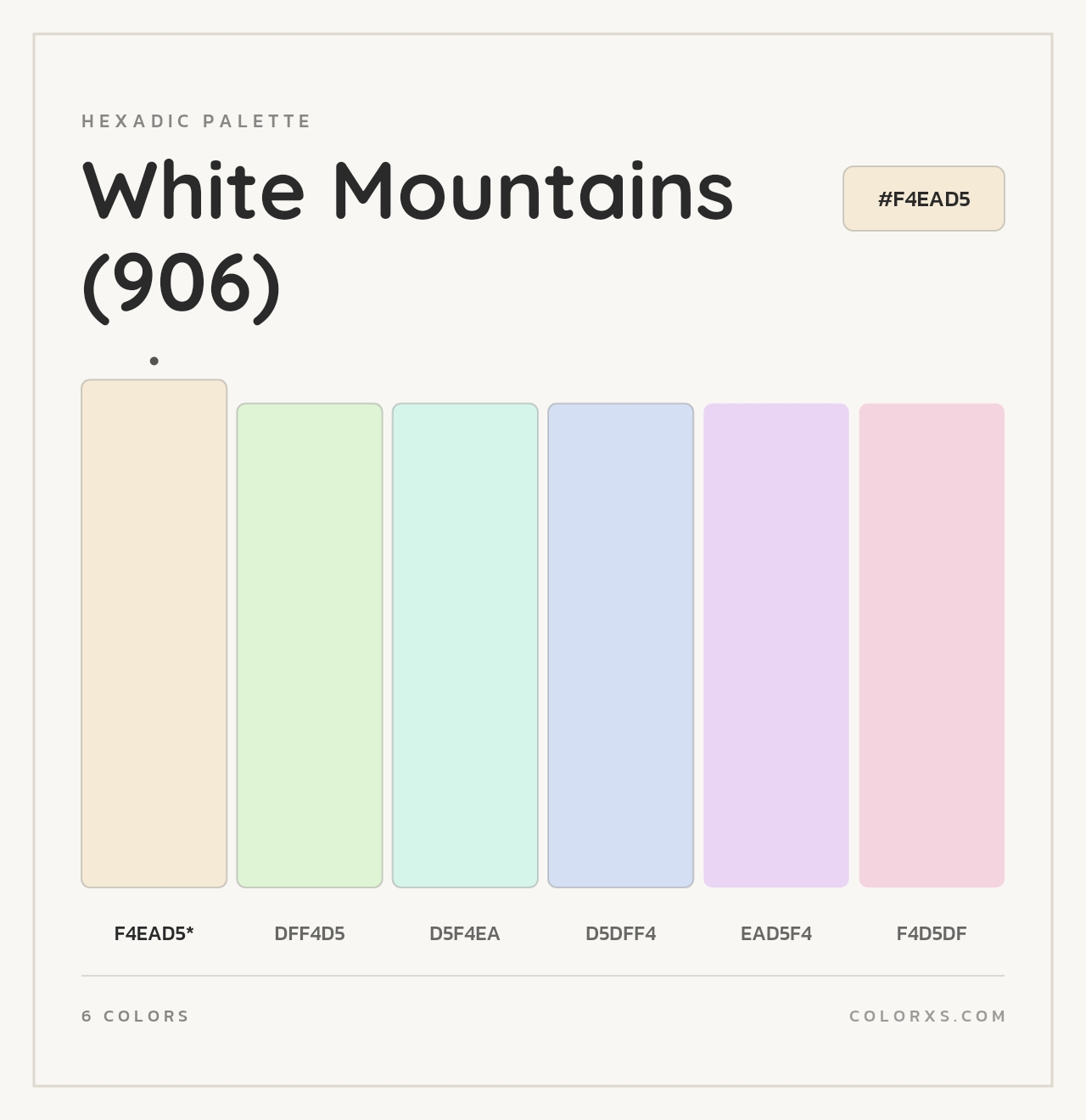 White Mountains (906) - Hexadic Color Palette