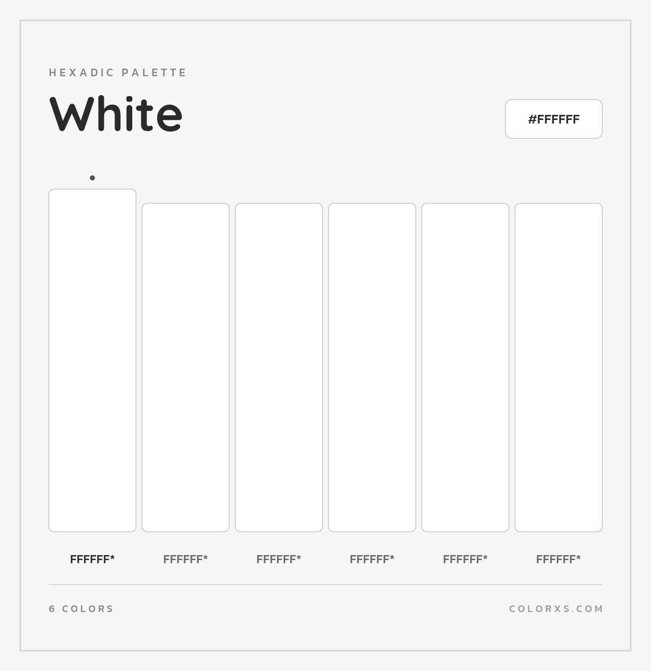 White - Hexadic Color Palette