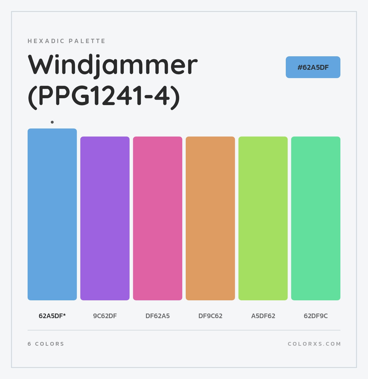 Windjammer (PPG1241-4) - Hexadic Color Palette