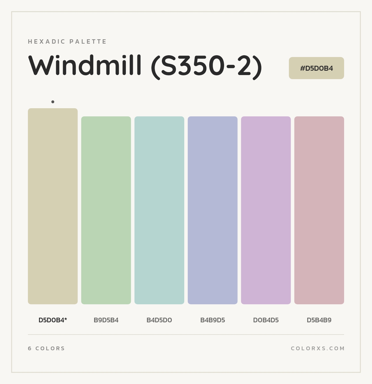 Windmill (S350-2) - Hexadic Color Palette