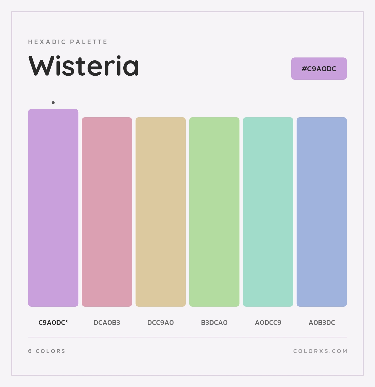 Wisteria - Hexadic Color Palette
