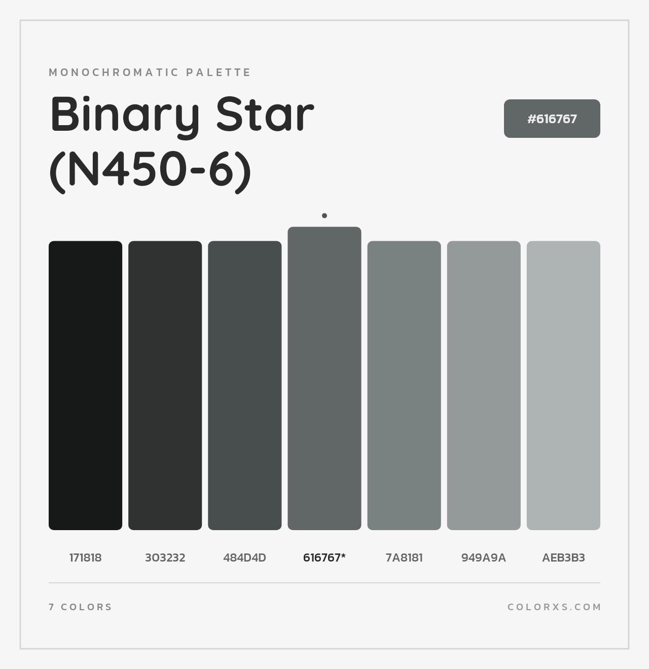 Binary Star (N450-6) - Monochromatic Color Palette