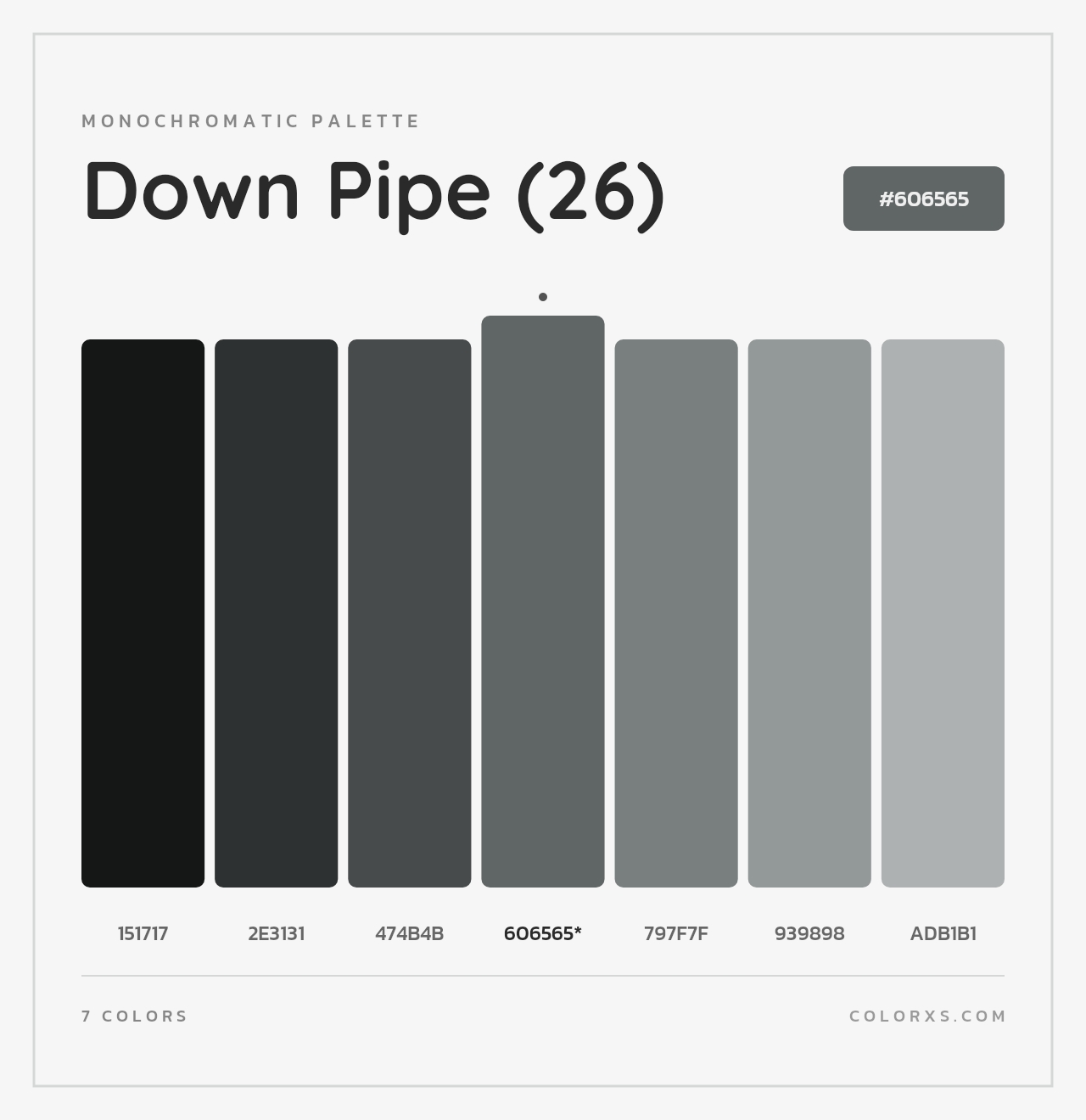 Down Pipe (26) - Monochromatic Color Palette