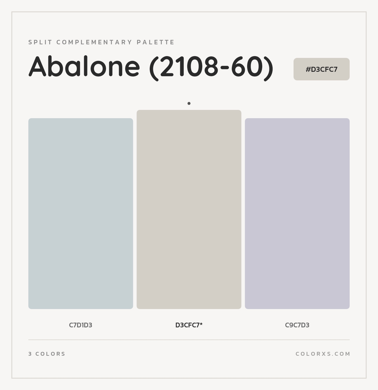 Abalone (2108-60) - Split-Complementary Color Palette
