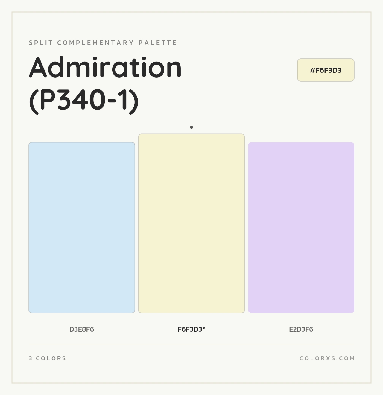 Admiration (P340-1) - Split-Complementary Color Palette