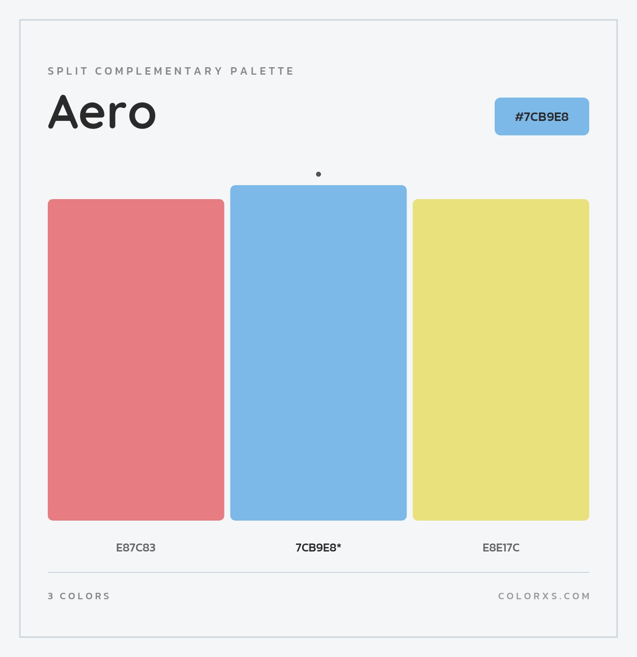 Aero - Split-Complementary Color Palette