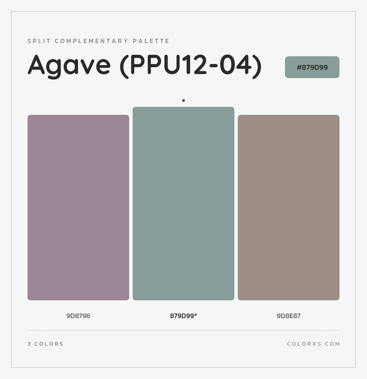 Agave (PPU12-04) - Split-Complementary Color Palette
