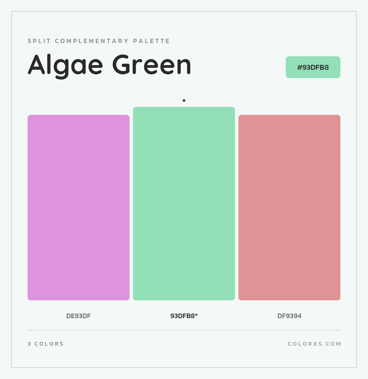 Algae Green - Split-Complementary Color Palette