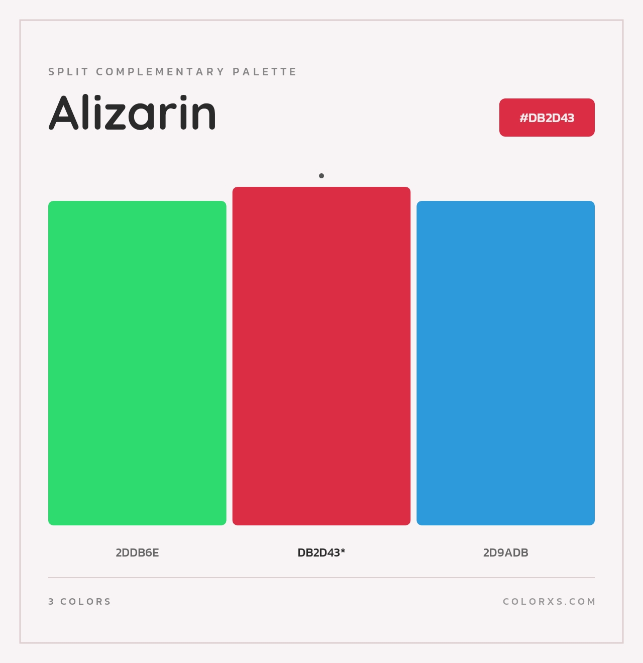 Alizarin - Split-Complementary Color Palette