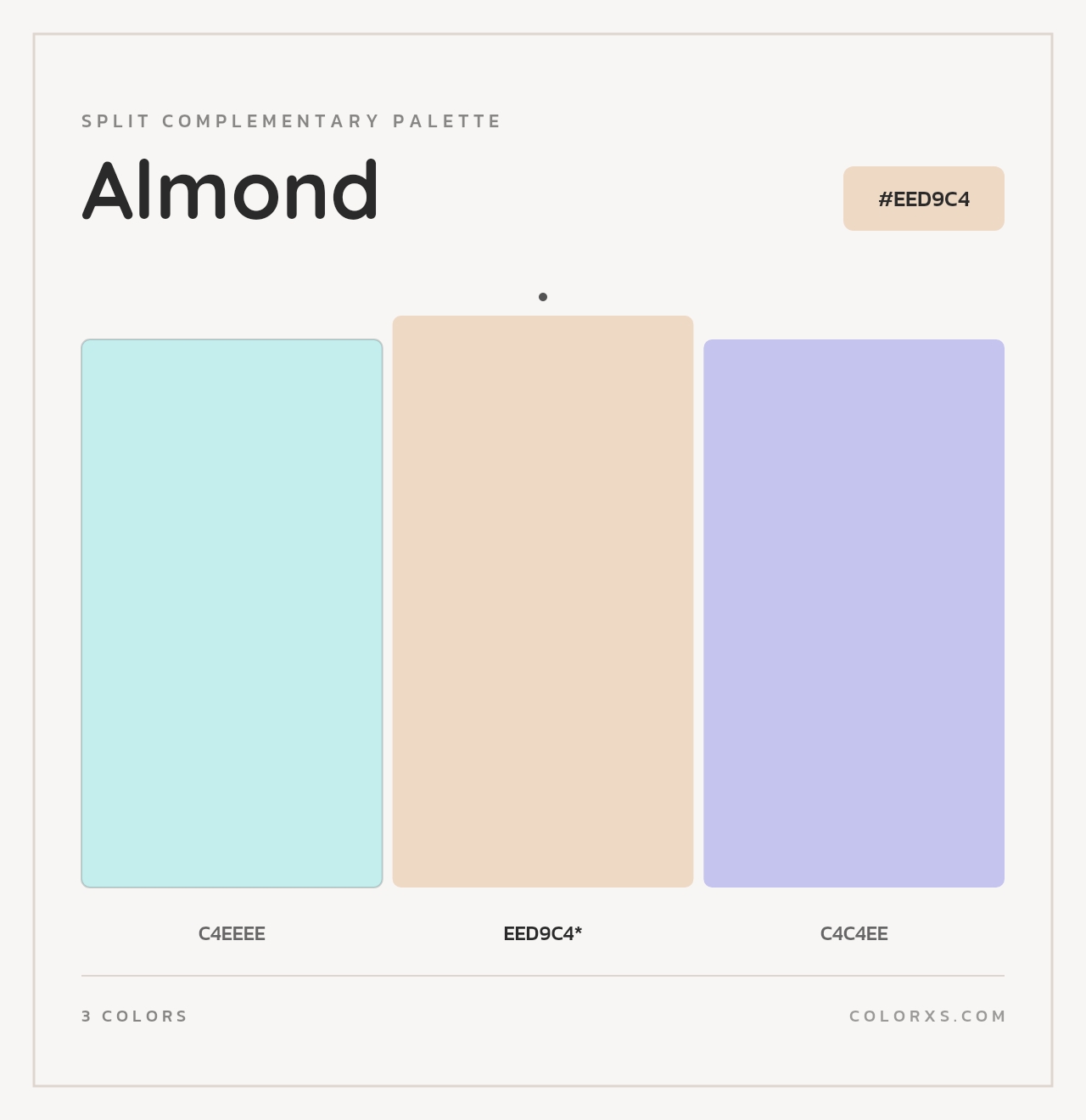 Almond - Split-Complementary Color Palette