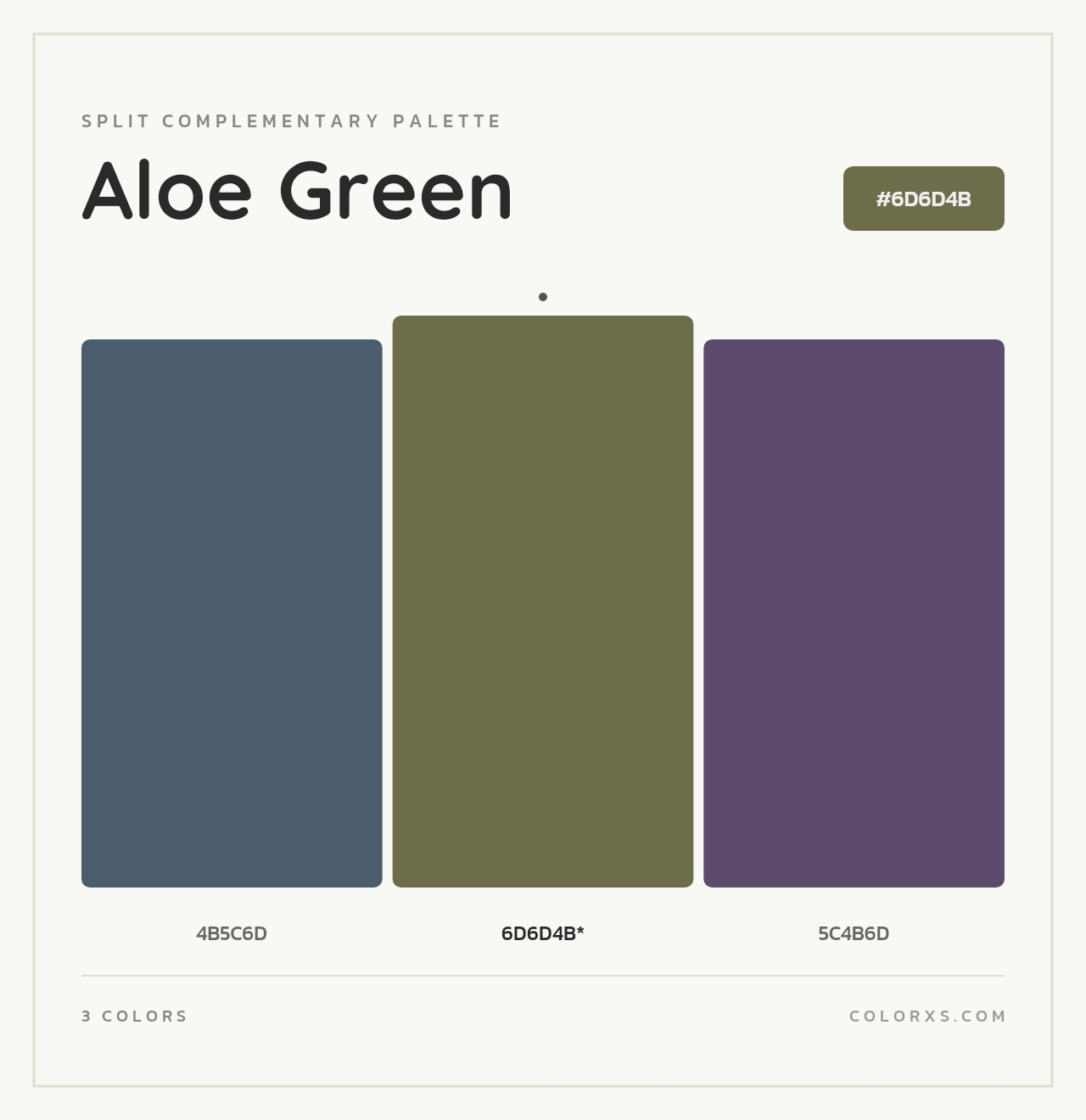 Aloe Green - Split-Complementary Color Palette