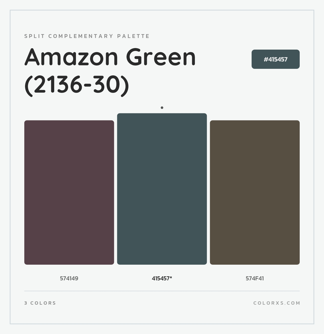 Amazon Green (2136-30) - Split-Complementary Color Palette