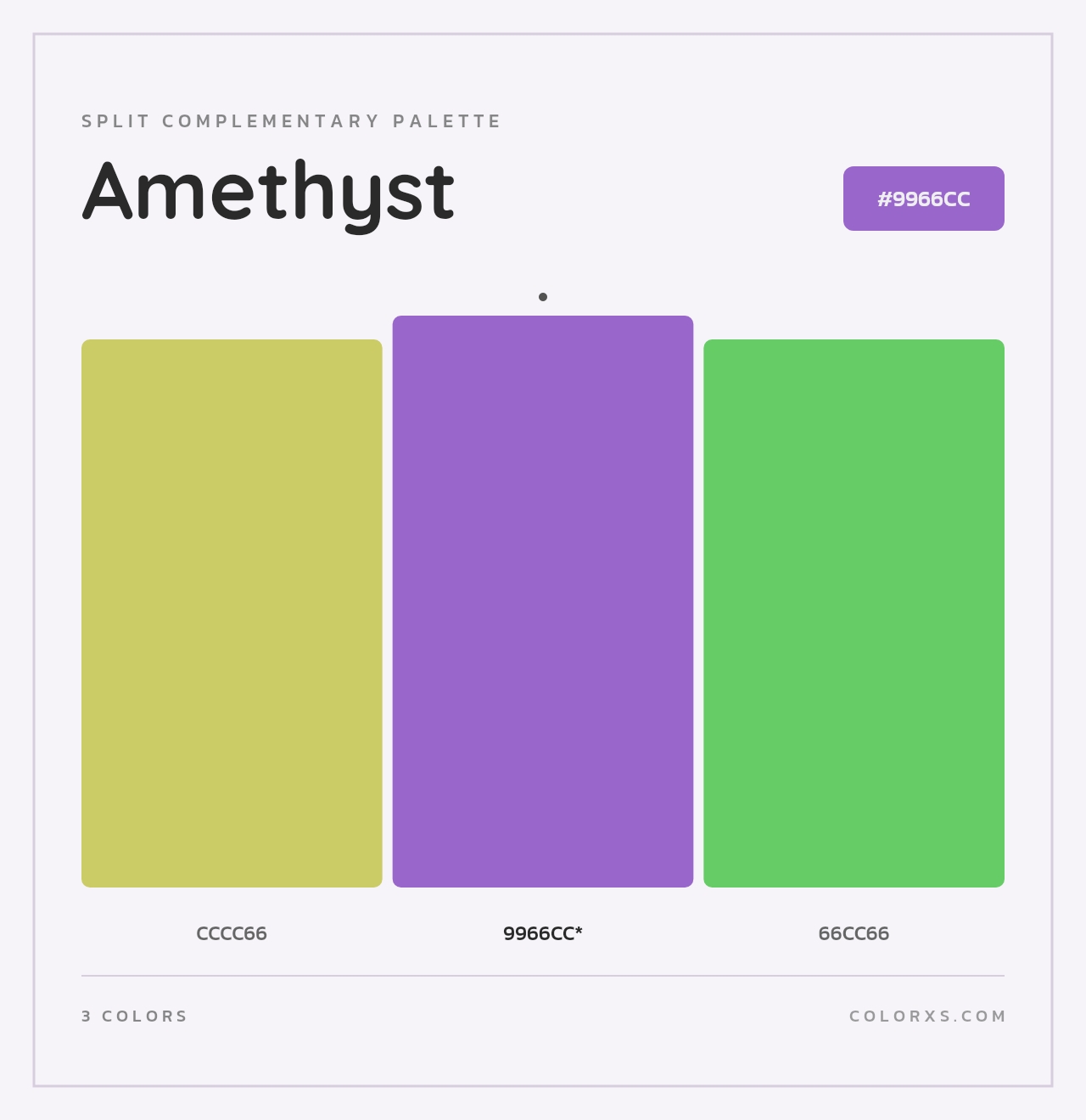 Amethyst - Split-Complementary Color Palette