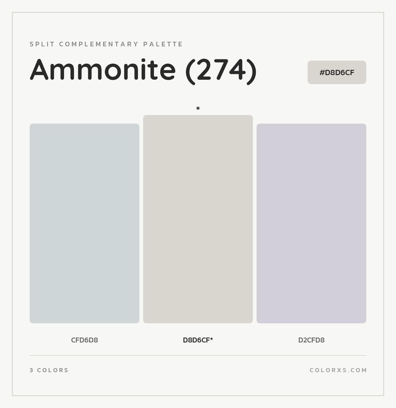 Ammonite (274) - Split-Complementary Color Palette