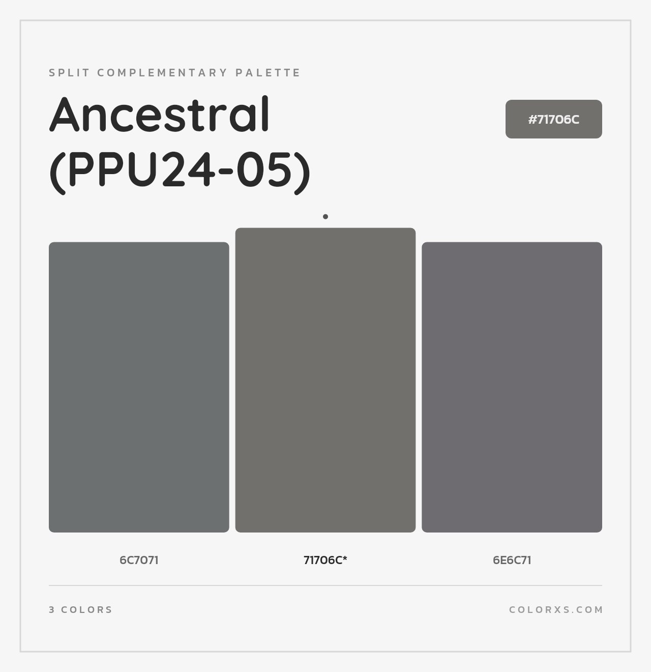 Ancestral (PPU24-05) - Split-Complementary Color Palette