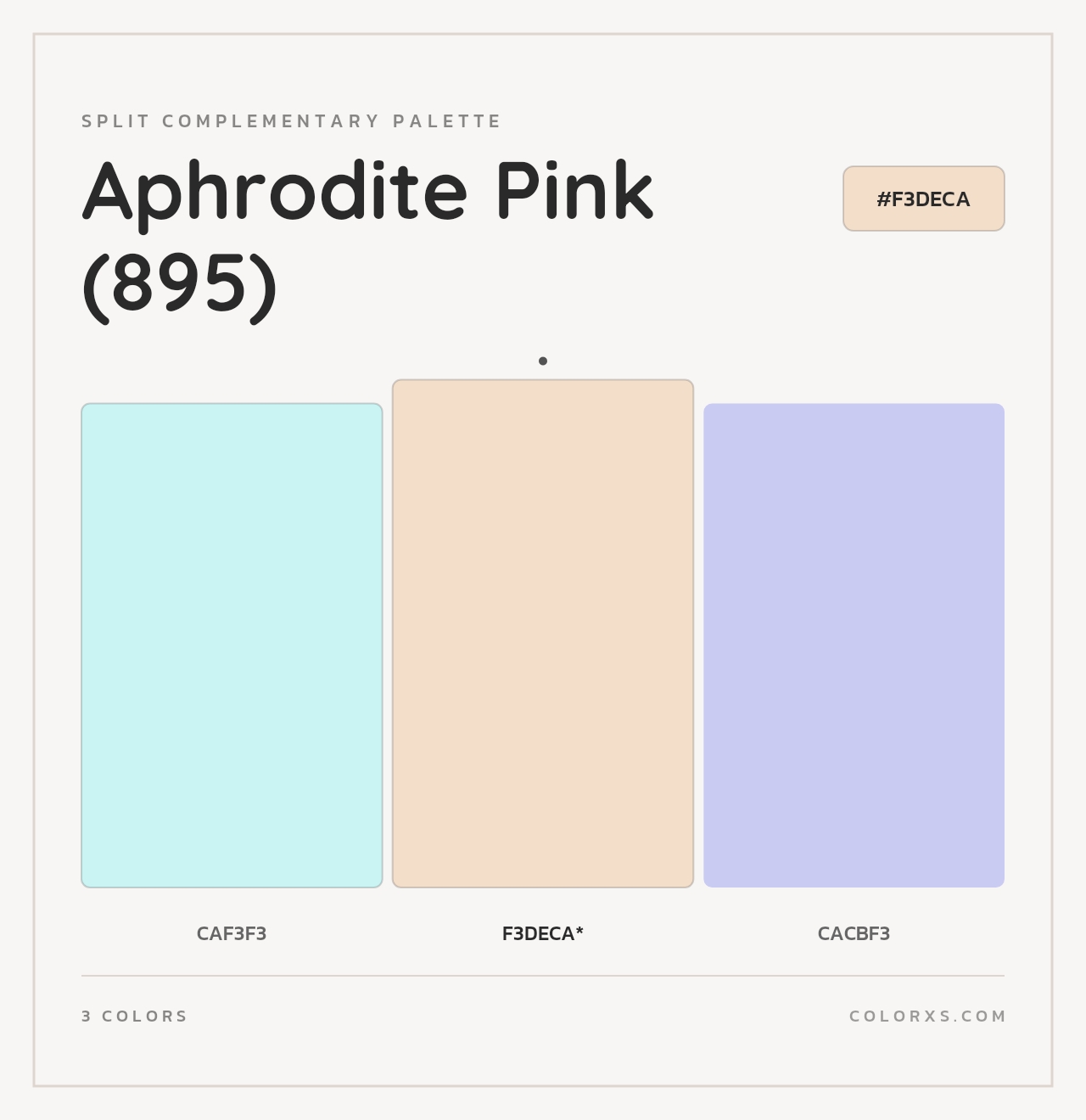 Aphrodite Pink (895) - Split-Complementary Color Palette