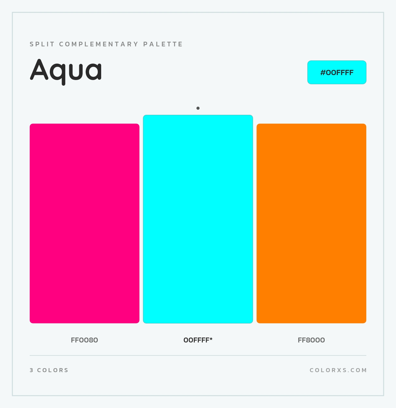 Aqua - Split-Complementary Color Palette