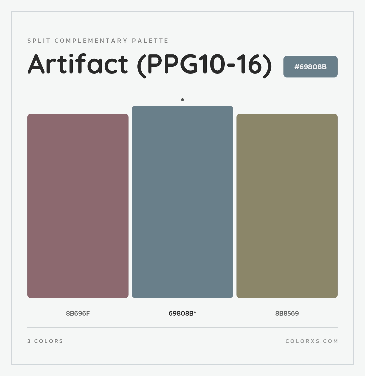 Artifact (PPG10-16) - Split-Complementary Color Palette