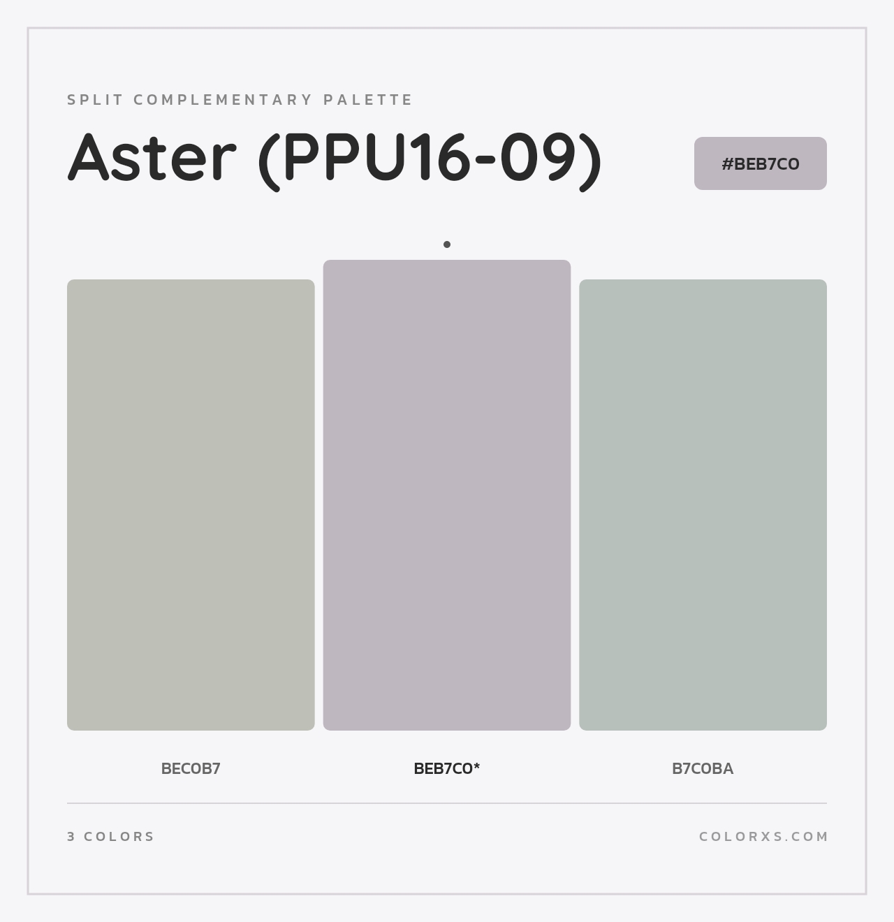 Aster (PPU16-09) - Split-Complementary Color Palette