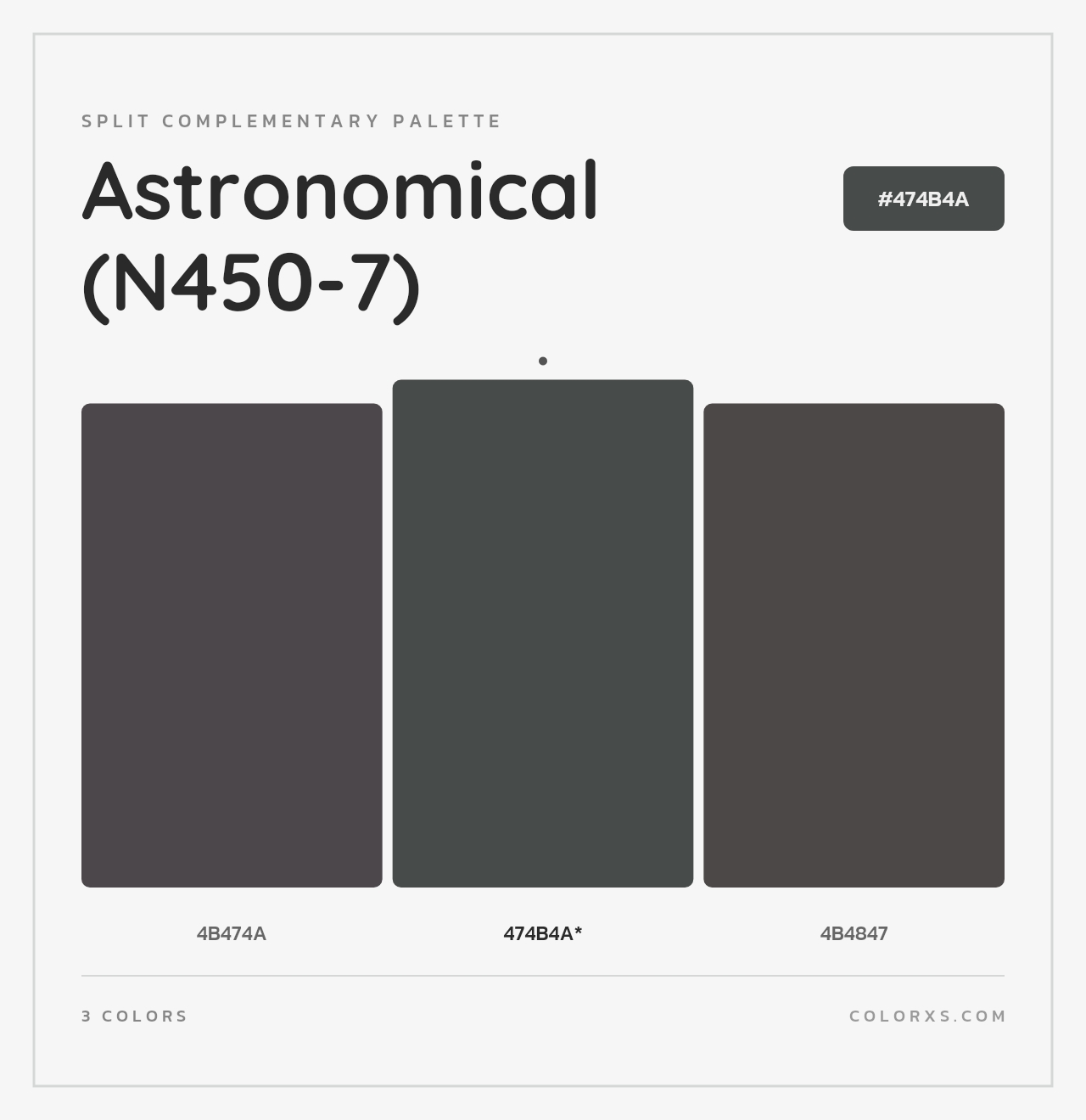 Astronomical (N450-7) - Split-Complementary Color Palette