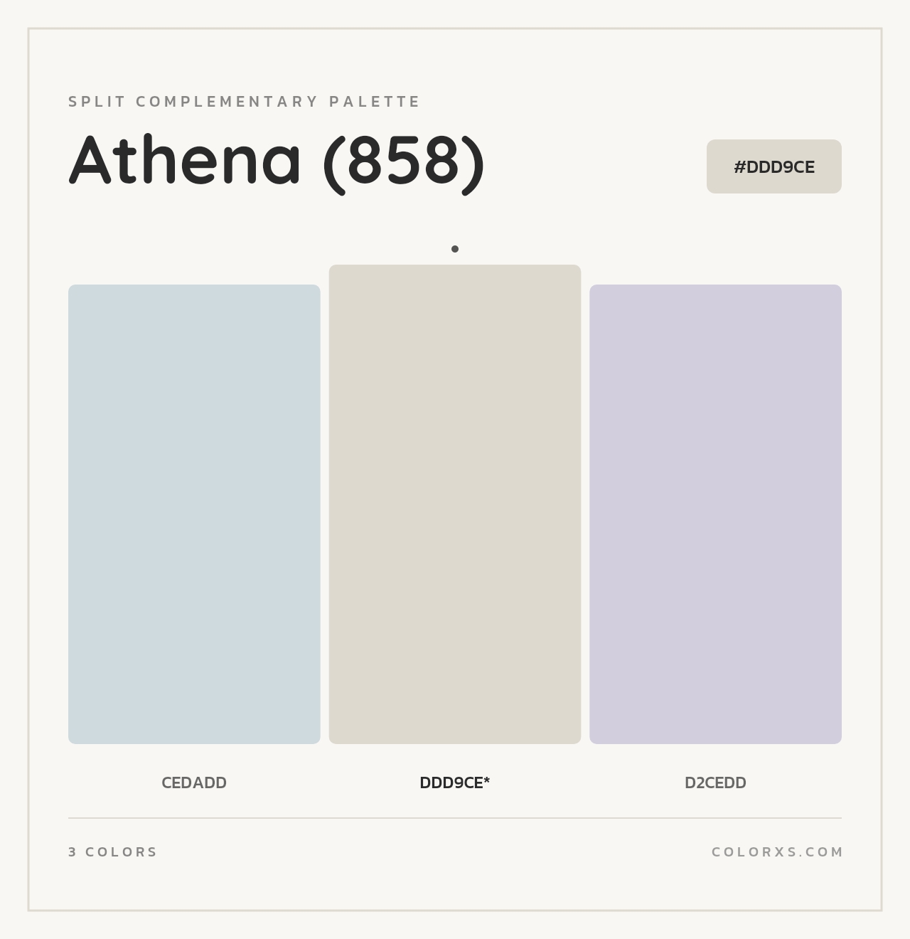 Athena (858) - Split-Complementary Color Palette