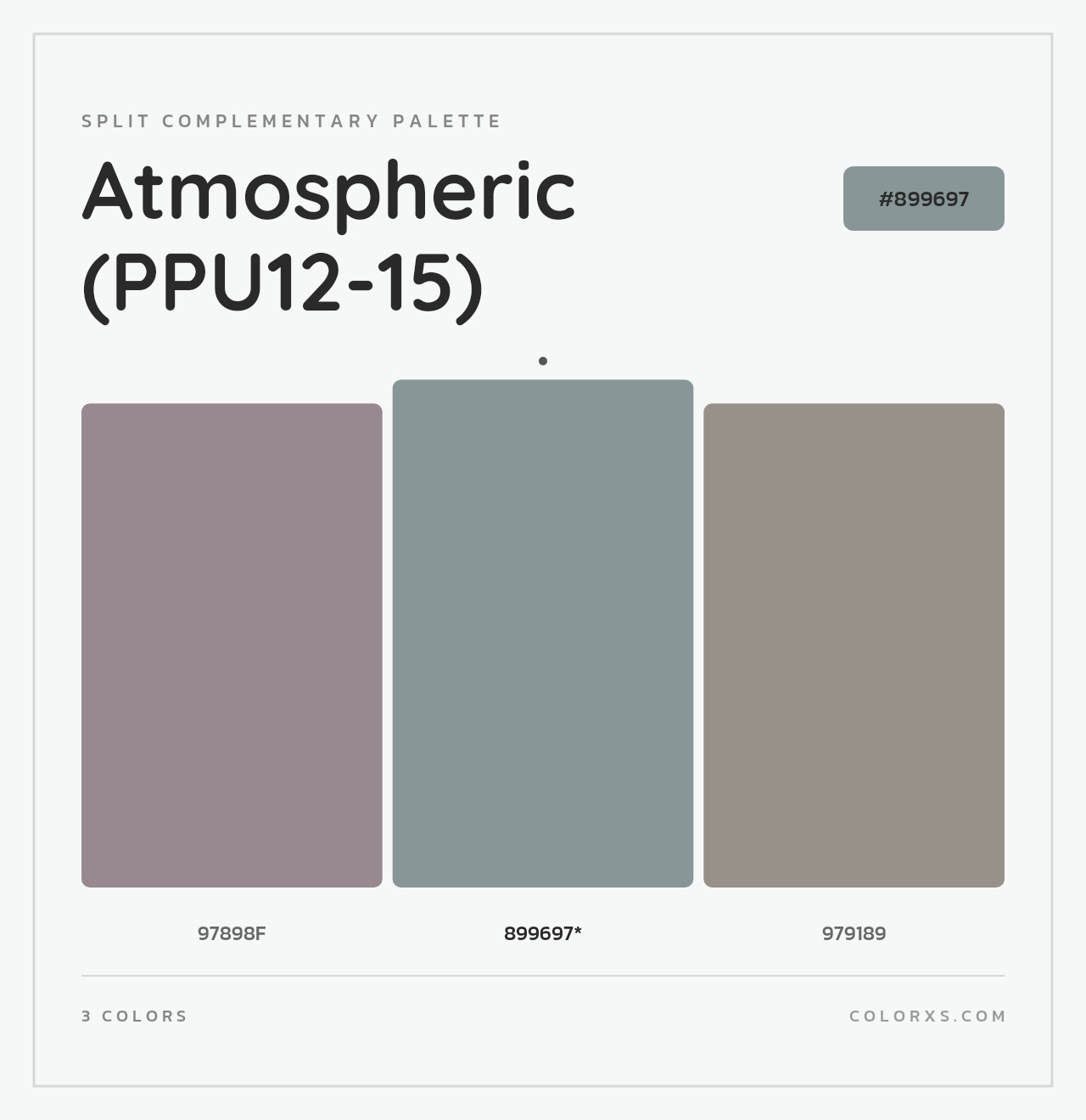 Atmospheric (PPU12-15) - Split-Complementary Color Palette