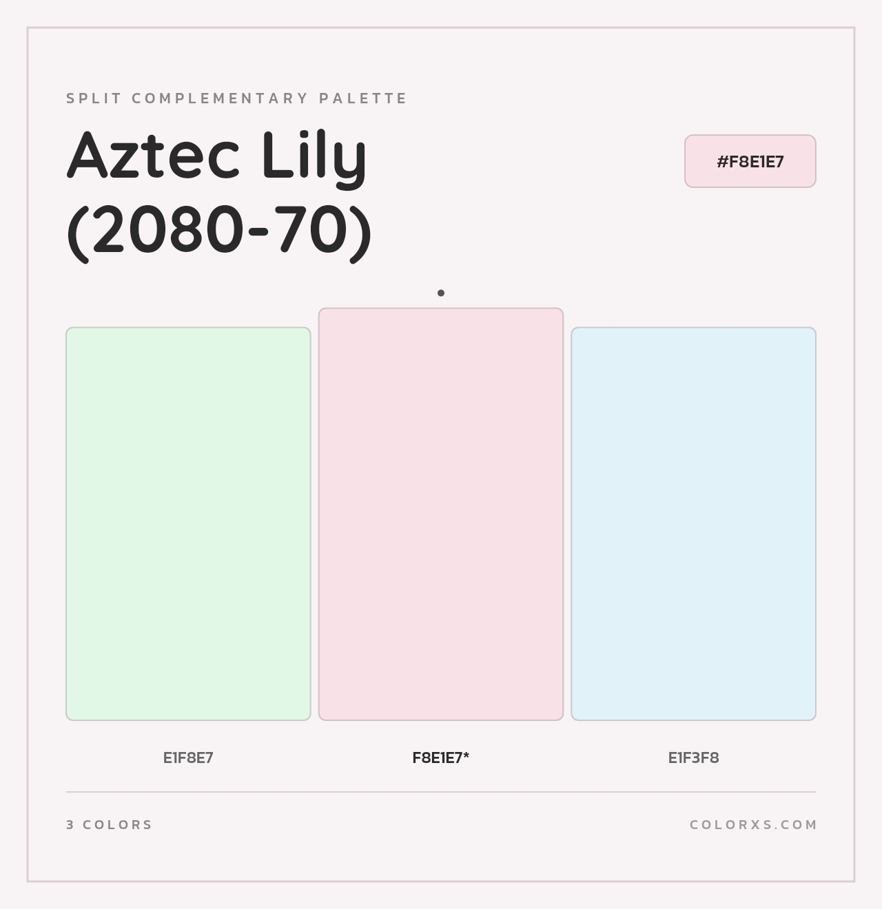 Aztec Lily (2080-70) - Split-Complementary Color Palette