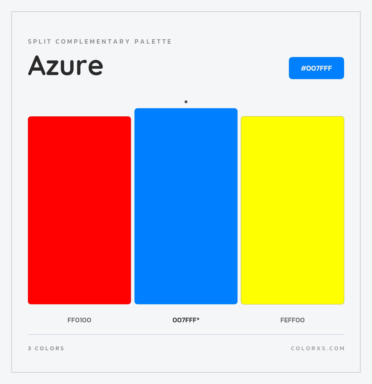 Azure - Split-Complementary Color Palette
