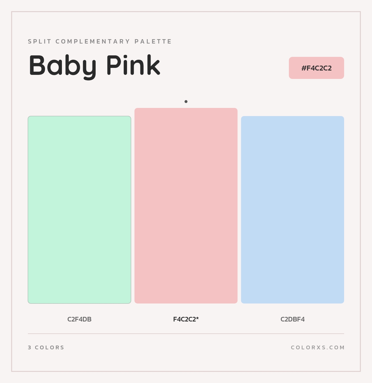 Baby Pink - Split-Complementary Color Palette