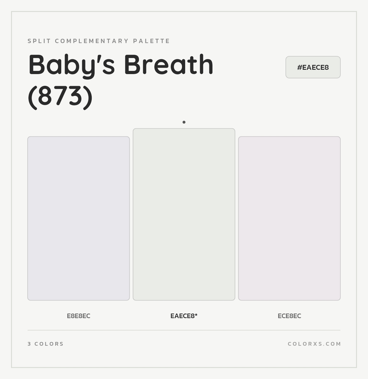 Baby's Breath (873) - Split-Complementary Color Palette